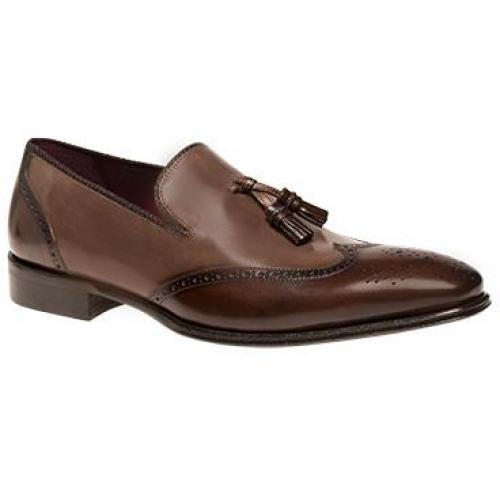 Mezlan "Divo" Brown / Taupe Genuine Italian Calfskin Shoes